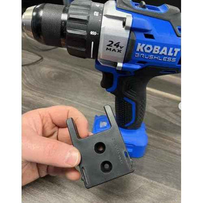 StealthMounts Tool Holder Compatible with Kobalt 24V (4 Pack) - Black | StealthMounts Locking Tool Mounts | Made in The UK