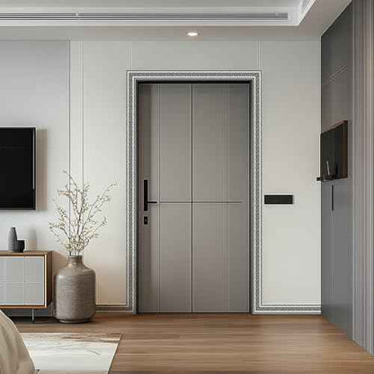 WAPANE 3D Wallpaper Border Peel and Stick 5.1" x 196.8" Self Adhesive Removable Waterproof and Oilproof Wall Border Baseboard for Living Room Bedroom Bathroom Mirror Ceiling Decorative Line, White