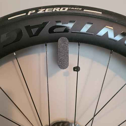 Cycling Wheel Wall Mount Custom Face Design ? Vertical Bike Wheel Storage Hanger for Road, Gravel, and MTB Wheels ? Carbon Rim Safe, Easy Installation, Made in Canada (Lines Diagonal Large)