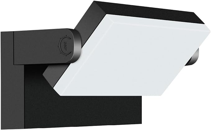 ledmo LED Flood Lights Outdoor 60W - Rotatable 360 Adjustable Head Switch Control Exterior Lighting Fixture Wall Pack Commercial Security 5000K Waterporof Yard Wall Mount Garage Barn Yard Lights