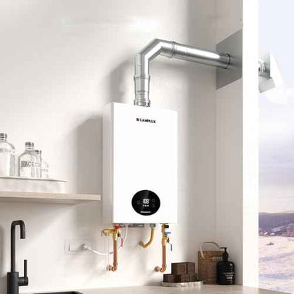 CAMPLUX 3/4 Inch IPS Isolator Tankless Water Heater Service Valve Kit, with Pressure Relief Valve, Clean Brass Construction