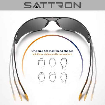 Tinted Safety Glasses Bulk 48 Pack, Dark Smoke Lenses UV Protective Safety Sunglasses for Men Women, ANSI Z87.1 Scratch & Impact Resistant Eye Protection for Construction, Shooting, Lab
