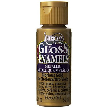 Americana 2-oz. Glorious Gold Gloss Enamel Paint