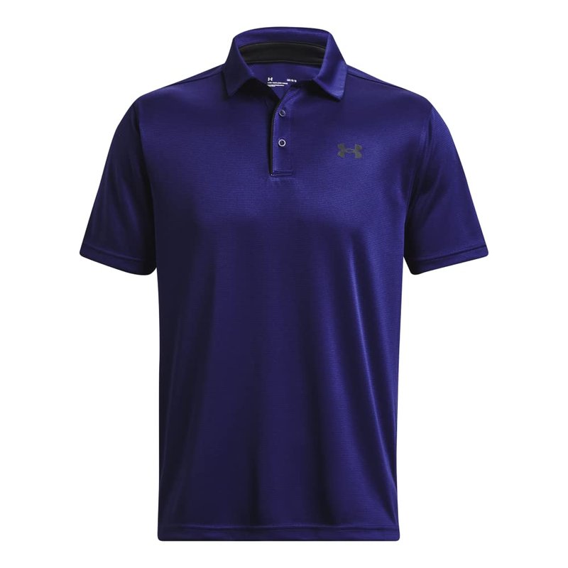 Under Armour Men's Tech Golf Polo, (468) Sonar Blue / / Black, X-Small