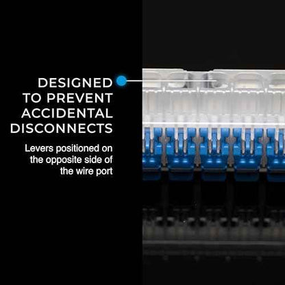 Ideal Electrical in-Sure Lever Wire Connector,12 AWG, 5-Port (30-01L25), Bag of 10?Compact Releasable Connectors for Solid and Stranded Wire