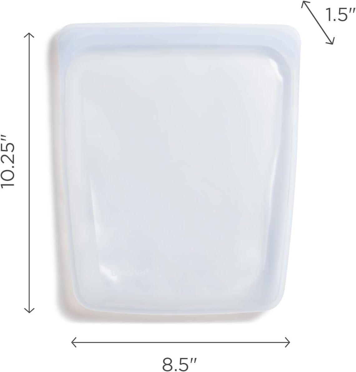 Stasher Premium Silicone Reusable Food Storage Half Gallon Bag, Aqua, Microwave, Sous Vide, Dishwasher, Oven and Freezer Safe, BPA Free, Leak-free, Eco-friendly, 64 Oz