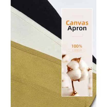 Canvas Work Waist Apron with 3 Pocket