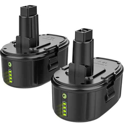 6.5A 18V Lithium Battery Replacement for Dewalt 18V Battery, Compatible with Dewalt 18 Volt XRP DC9096 DC9098 DC9099 DW9095 DW9096 DW9098 Cordless Power Tools, 2Pack