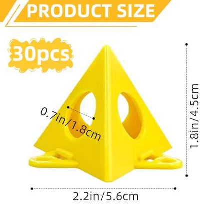 Painters Pyramid Stands 30 Pcs Paint Triangle Stands,Mini Painting Pyramid Stand,Paint Pyramids,Perfect for Painting Canvas Cabinet and Door Risers Support