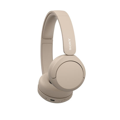 Sony WH-CH520 Wireless Headphones Bluetooth On-Ear Headset with Microphone and up to 50 Hours Battery Life with Quick Charging, Cappuccino
