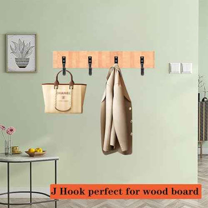 TocTen Garage Hooks, 14 Pack Garage Storage Hook Heavy Duty Solid Steel Wall Hooks, Wall Mount Storage Hook Kit with Anti-Slip Coating Ladder Hooks for Hanging Garden Tools Chair Hose Ropes (Orange)