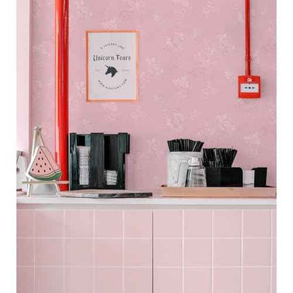 Latvo Pink Wallpaper Silk Embossed Floral Pink Contact Paper Peel and Stick 118inL 17.7inW Self Adhesive Wallpaper for Bedroom Kids Room Decor Nursery Textured Flower Contact Paper for Cabinets Liner
