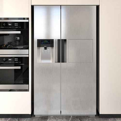 Silver Metal Look Stainless Steel Contact Paper Peel and Stick Countertops Waterproof Contact Paper for Appliance Paint Glossy Self Adhesive Wallpaper Vinyl Wrap for Appliance Covers 15.8''x78.7''