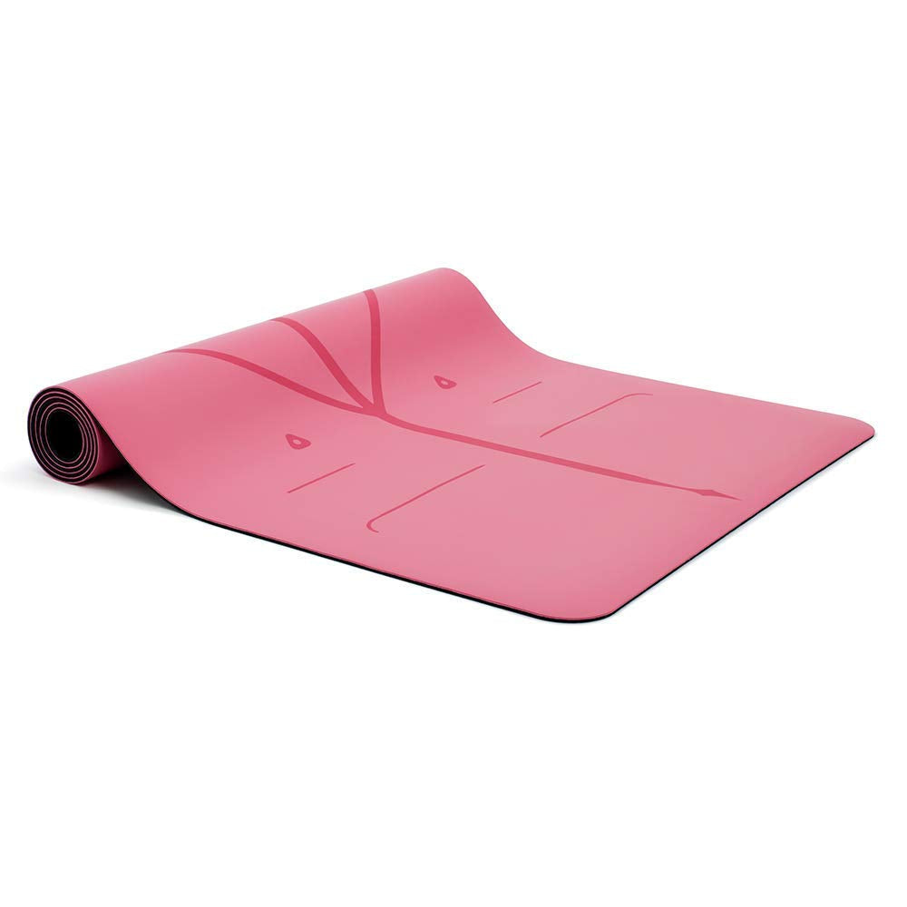 Liforme Original Yoga Mat – Free Yoga Bag Included - Patented Alignment System, Warrior-like Grip, Non-slip, Eco-friendly, sweat-resistant, long, wide, 4.2mm thick mat for comfort