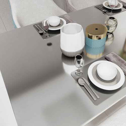 Stainless Steel Contact Paper Peel and Stick Countertop Silver Metallic Refrigerator Wrap Contact Paper DIY Waterproof Wallpaper for Kitchen Backsplash Dishwasher Cabinets 11.8"x80"