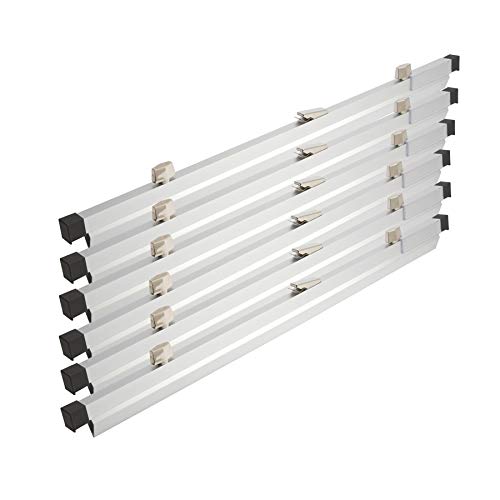 Brookside Design Blueprint Holder – 24 Inch Set of 6 Clamps For Construction Plan, Architectural Drawings, And Blueprints – Heavy Duty Clips - PC624