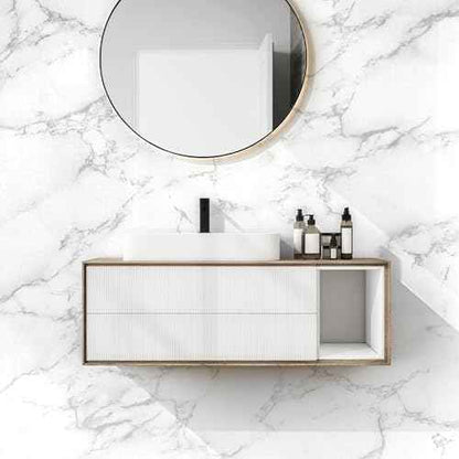 Marble Contact Paper Peel and Stick Wallpaper Glossy Granite Self Adhesive Waterproof Countertop Vinyl Wrap Removable Decorative Film for Kitchen Cabinets Bathroom (15.7" x 78.7")