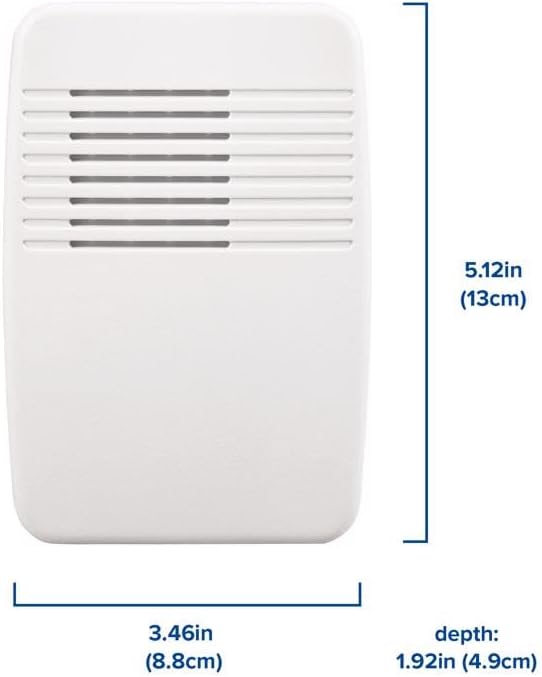 Heath/Zenith SL-7366-02 Wireless Plug-In Door Chime Kit with Molded Plastic Cover, White
