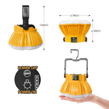 20V LED Camping Lantern for Dewalt 20v Battery, 24W LED Work Light for Emergency and Hurricane,Camping, Hiking, Fishing£¨Battery Not Included£©