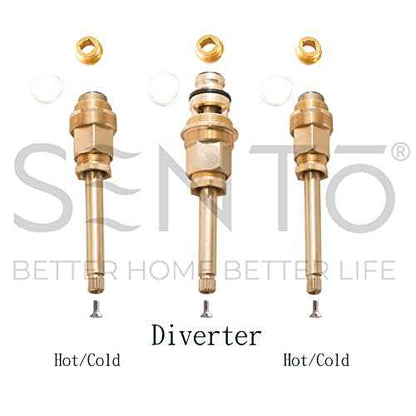 SENTO Bathtub and Shower 3 Handle Tub Trim Set For Gerber Faucets Bathtub Shower, Easy Installation, Heavy Duty Metal, Polished Chrome