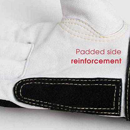 YESWELDER Premium Goatskin TIG Welding Gloves | Top Grain Leather | High Dexterity | True - Fit-Large