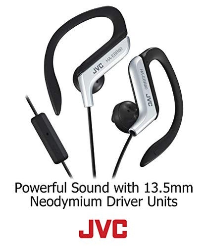JVC HAEBR80B Sports Clip Headphones (Black)