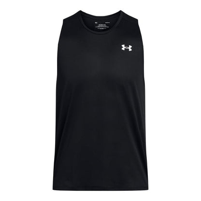 Under Armour Men's Tech Tank Top, (001) Black / / White, XX-Large Tall
