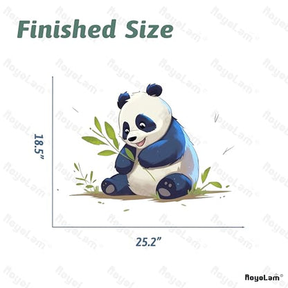Cartoon Panda Wall Stickers Nursery Animal Wall Decals for Kid Removable Peel and Stick Wall Art Home Decor Decoration for Classroom Preschool Living Room Bedroom Bathroom