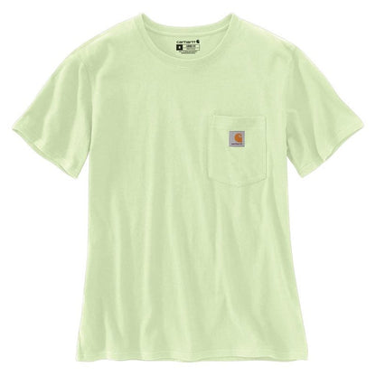 Carhartt Women's Iconic WK87 Pocket T-Shirt Closeout, Hint of Lime, Large