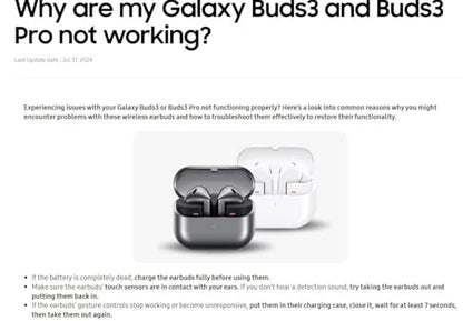 Samsung Galaxy Buds 3 Pro AI True Wireless Bluetooth Earbuds, Noise Cancelling, Sound Optimization, Redesigned Comfort Fit, Silver [US Version, Amazon Exclusive, 2Yr Warranty]