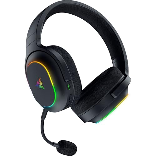 Razer Barracuda X Chroma Wireless Gaming Headset: 2.4GHz Wireless & Bluetooth - Lightweight - Chroma RGB - 40mm Drivers - Cardioid Mic - 70 Hr Battery - for PC, Mac, PS5, Switch 2, Smartphone - Black