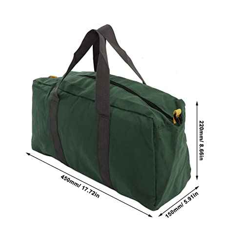 Fdit Hand Tool Storage Bag, Wearable Material Tool Tote Heavy Duty Large Capacity Wide Mouth Portable for Wrenches for Electrician (18in / 45.7cm)