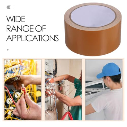 SUPVOX Single Sided Carpet Tape Waterproof Electrical Adhesive Duct Tape Floor Rug Tape Brown