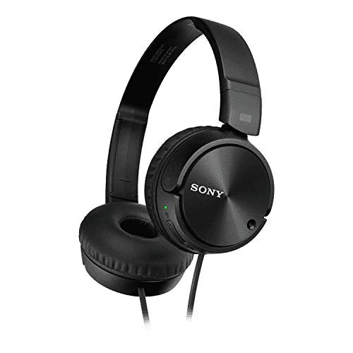 Sony MDRZX110NC Noise Canceling On Ear Headphones, Black, Wired