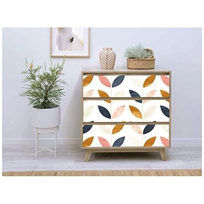 HAOKHOME Peel and Stick Wallpaper Boho Removable White/Tan/Navy Vinyl Self Adhesive Nursery Wallpaper for Girls Bedroom Decor 17.7in x 118in