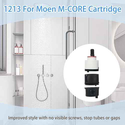 1213 Replacement Mixing Shower Valve Cartridge for moen M-CORE 3-Series Pressure Balance Rough-in Valve, Faucet Valve Cartridge Provide Reliable and Efficient Water Flow Control for Shower System