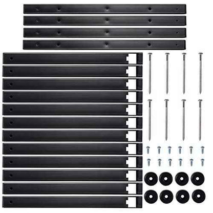 CLEAR STYLE Lumber Storage Rack and Wood Organizer Heavy Duty Metal Rack with 3-Level Wall Mount Levels up to 360LBS Perfect for Garage Storage 2 Pack