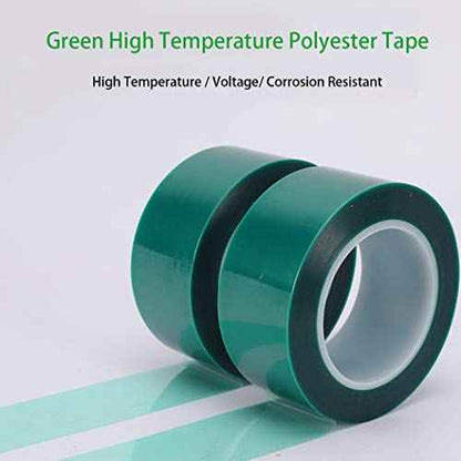 APT Polyester Tape with Silicone Adhesive, High Temperature, 3.5 Mil Thickness, Powder Coating, E-Coating (1, 0.5" x 72 Yds)