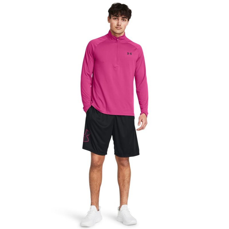 Under Armour Men's Tech Graphic 10" Shorts, (019) Black / / Astro Pink, XX-Large