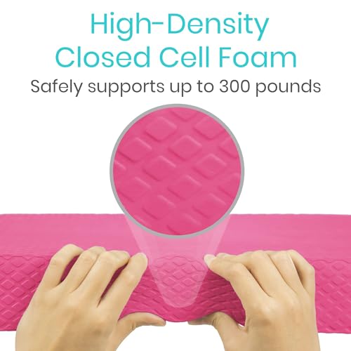Vive Balance Pad - Foam Large Yoga Mat Trainer for Physical Therapy, Stability Workout, Knee and Ankle Exercise, Strength Training, Rehab - Chair Cushion for Adults, Kids, and Travel