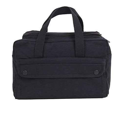 Rothco Wide Mouth Mechanics Tool Bag with Brass Zipper - Heavy Duty Canvas Construction - Ideal for Tool Storage and Transport, Black