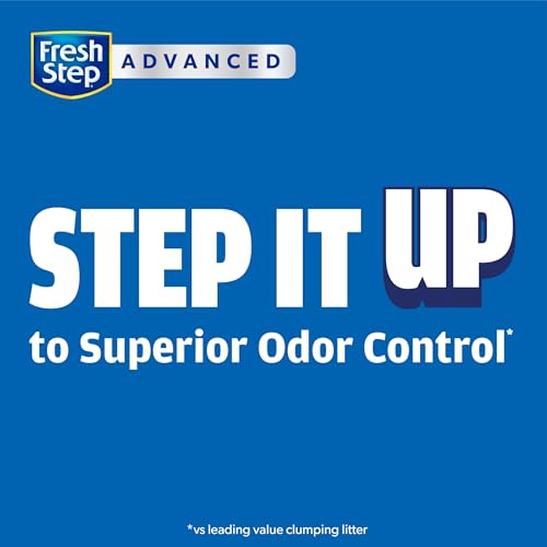Fresh Step Clean Paws Cat Litter with Febreze Freshness, Advanced Multi Cat Low Tracking Clumping Litter, 37 lbs. (2 x 18.5 lb. Box)