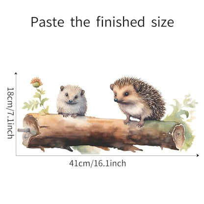 Hedgehog Wall Decal Hedgehog Wall Stickers Lovely Hedgehog Decor Pegatinas para Pared Calcoman?as para Pared De Cuarto Wall Stickers for Girls Room Children's Room Wall Decals Peel and Stick