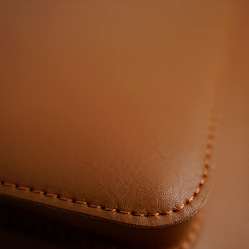 Benfan Leather Laptop Sleeve 13 Inch Compatible for 2024 13inch MacBook Air A3113 M3,13 MacBook Pro M2, Surface Pro 3 4 5 6 7, Dell XPS 13 Color Color Brown