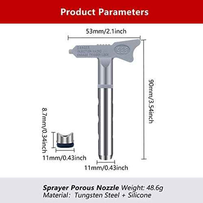 3 in 1 Reversible Spray Tip Nozzles Paint Spray Tips Airless Sprayer Nozzles Airless Sprayer Spraying Machine Parts for Homes Buildings Decks or Fences 515, 517, 521