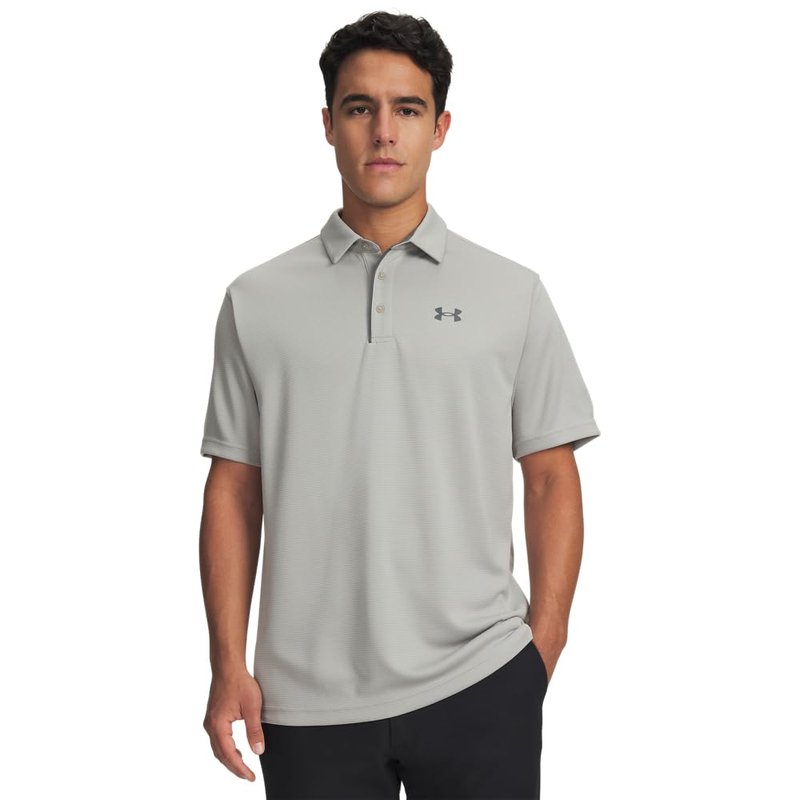Under Armour Men's Tech Golf Polo, (069) Titanium / / Pitch Gray, Small