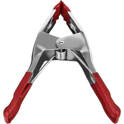 6-Pack 6-Inch Heavy Duty Spring Clamps ? Metal Spring Clip Set with 2.5¡± Jaw Opening, Rubber Coated Handles & Tips ? Strong Grip Clamps for Woodworking, DIY, Photography, Crafting