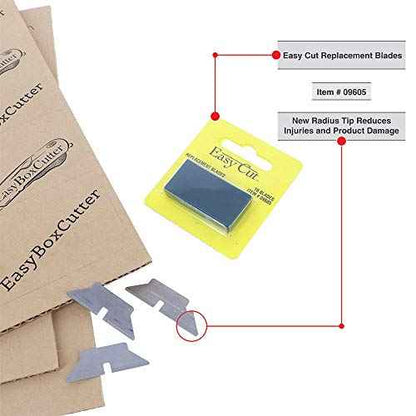 10 Count Standard Replacement Blades for Easy Cut Series (10 Blades in a Box)