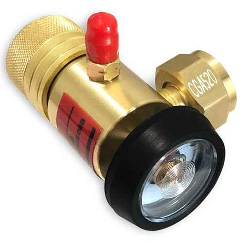 0386-0725 AR-B CGA520 Acetylene Regulator for B Tanks, for Torch regulator with Gauge, Use with Torch Acetylene Kit, B Tank Torch Kit