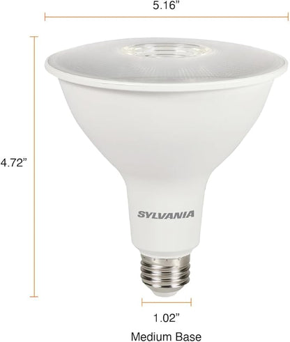 Sylvania ECO LED PAR38 Light Bulb, 90W = 14W, 7 Year, Non-Dimmable, 1000 Lumens, Clear, 4000K, Cool White – 2 Pack (41106)